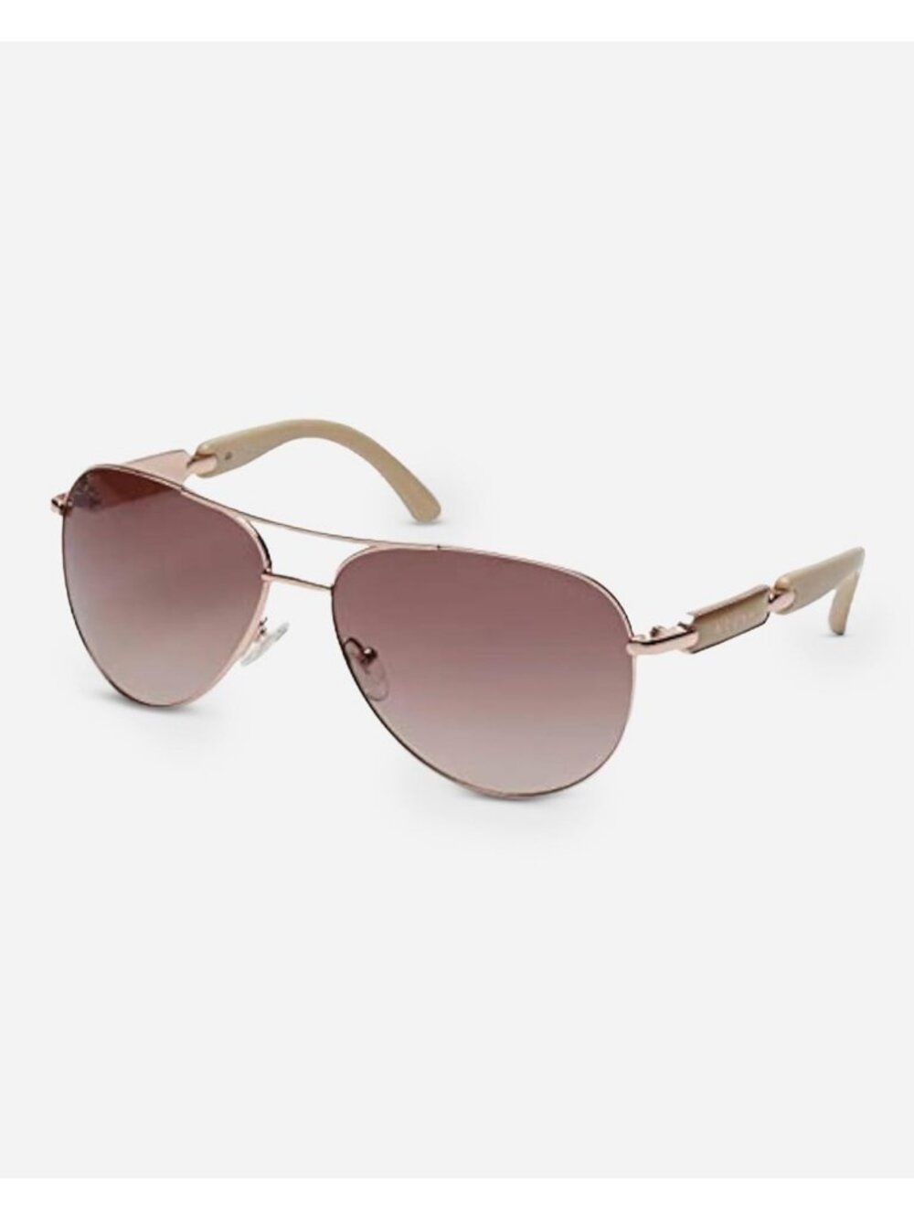 Stylish Women's Gold Metal Sunglasses - Trendy UV Protection Eyewear